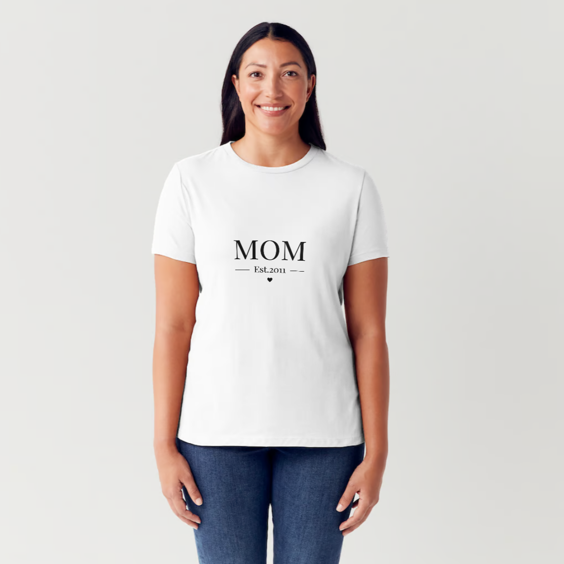 MOM est 2011 T-Shirt - Personalized Mother's Day or Christmas Gift 