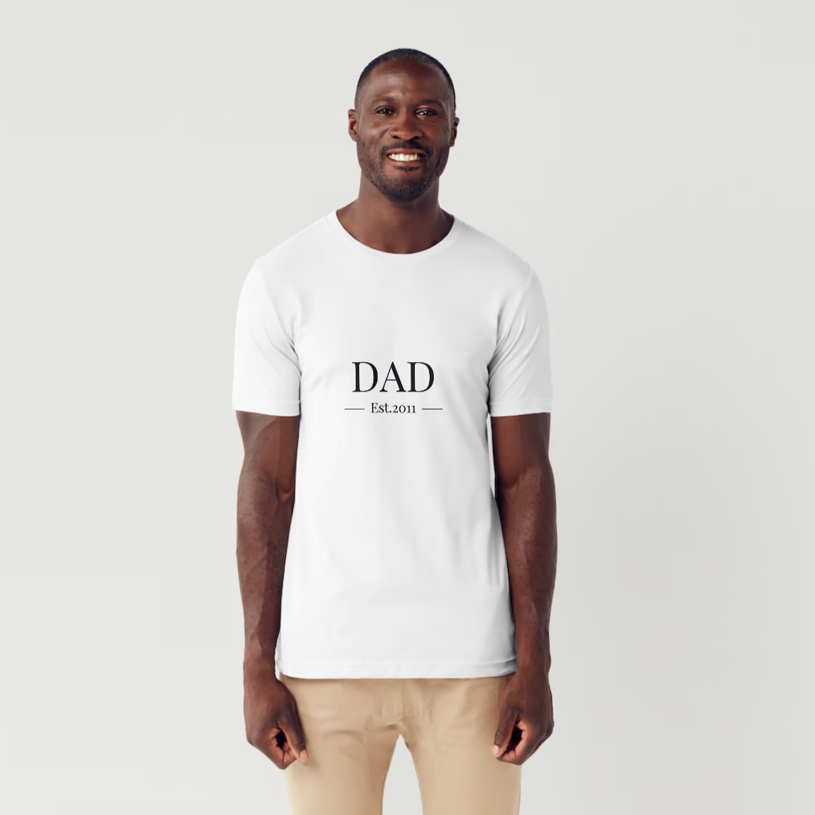 DAD est 2011 T-Shirt - Personalized Father's Day Gift