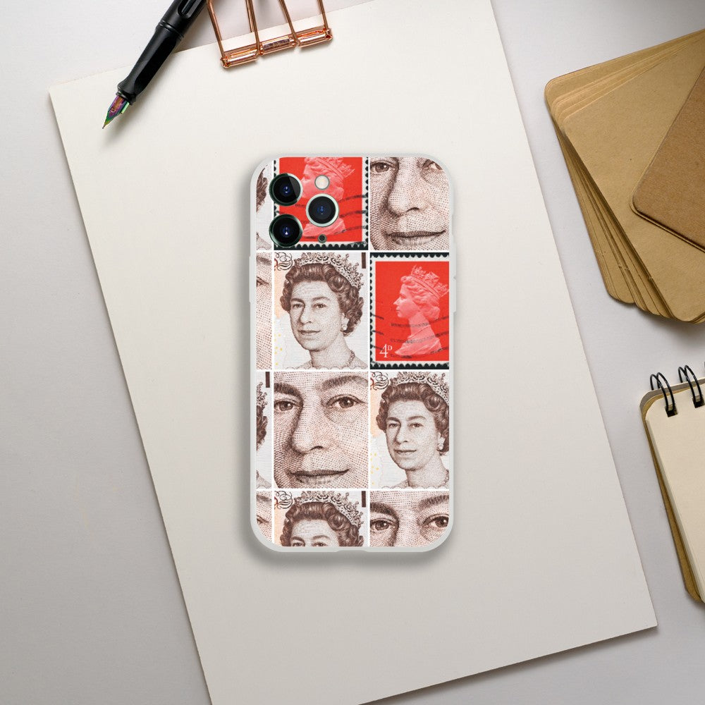 Queen Elizabeth II portrait, iconic phone case, jubilee, Vintage Print, Phone Art, Iconic Minimalist Art