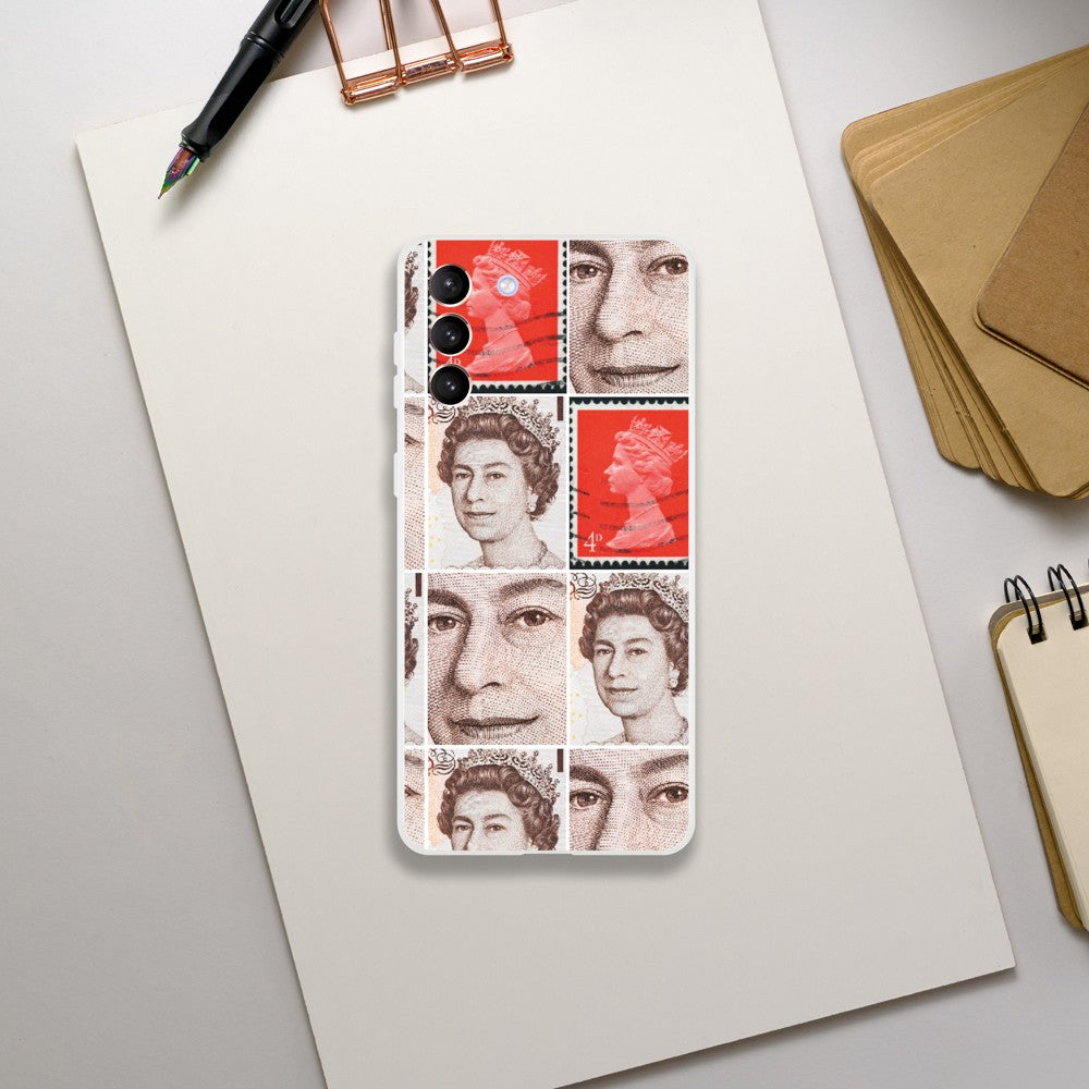 Queen Elizabeth II portrait, iconic phone case, jubilee, Vintage Print, Phone Art, Iconic Minimalist Art